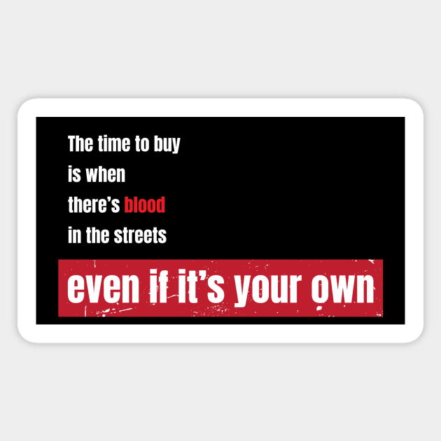Success Mindset for Investors: Investor Inspiration Quote Sticker by AlphaTrader.store